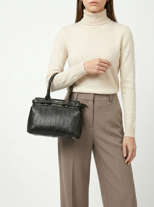 The Croco Belted Bag