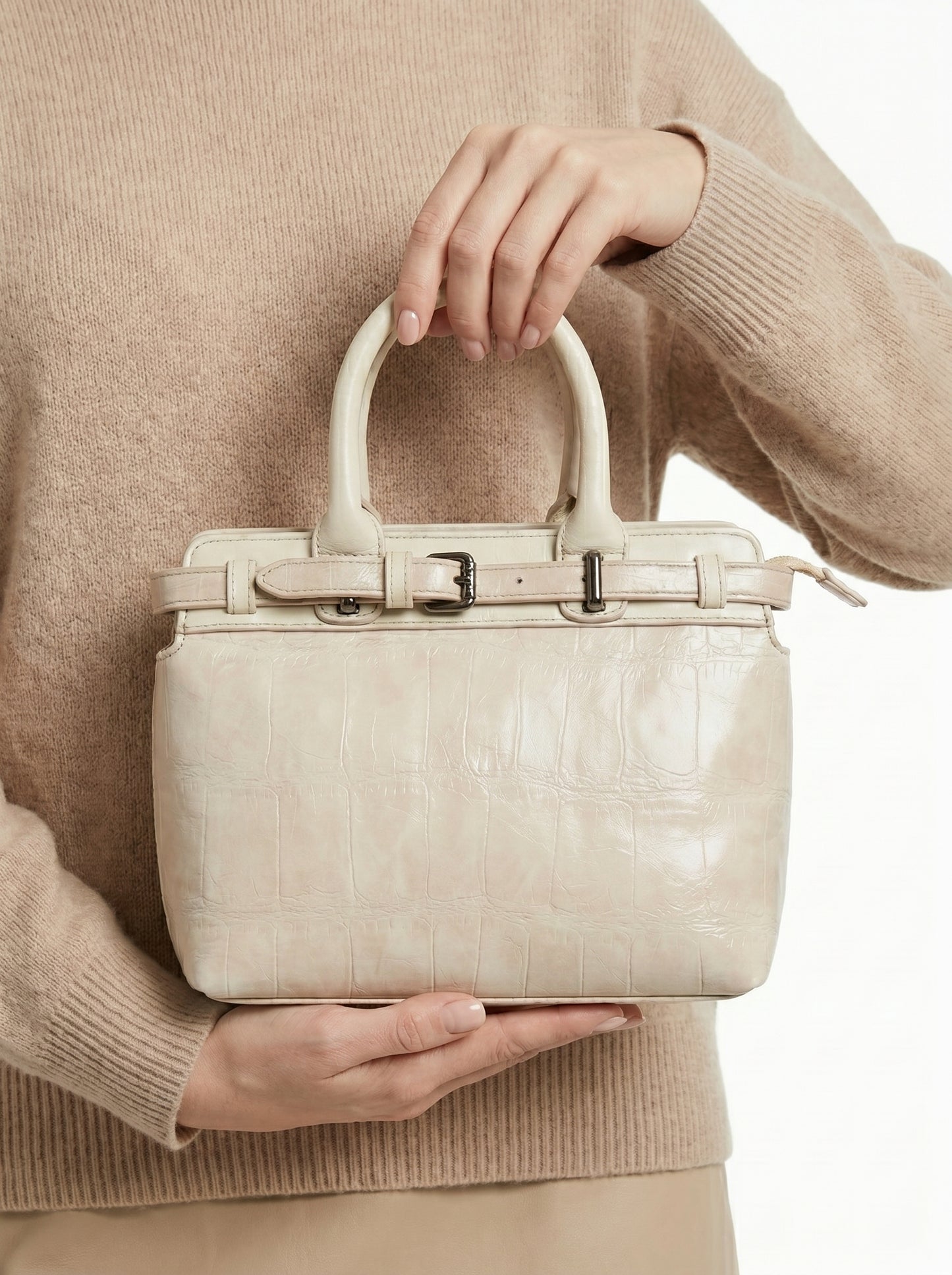 The Croco Belted Bag
