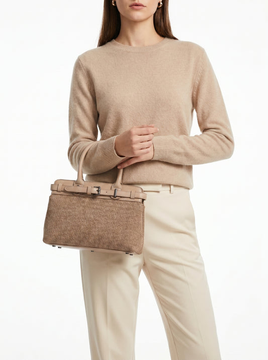 The Denim & Leather Bag
