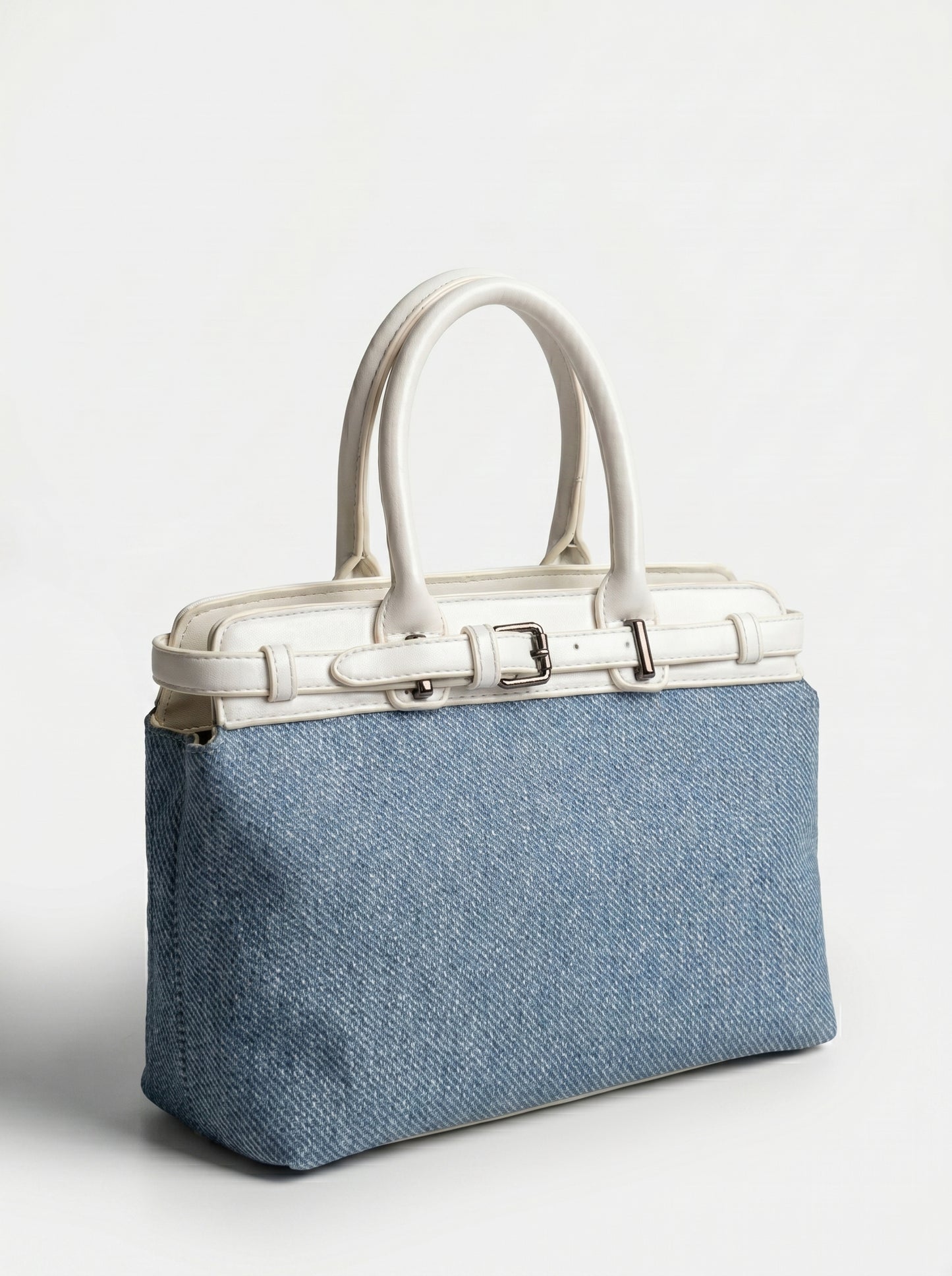 The Denim & Leather Bag