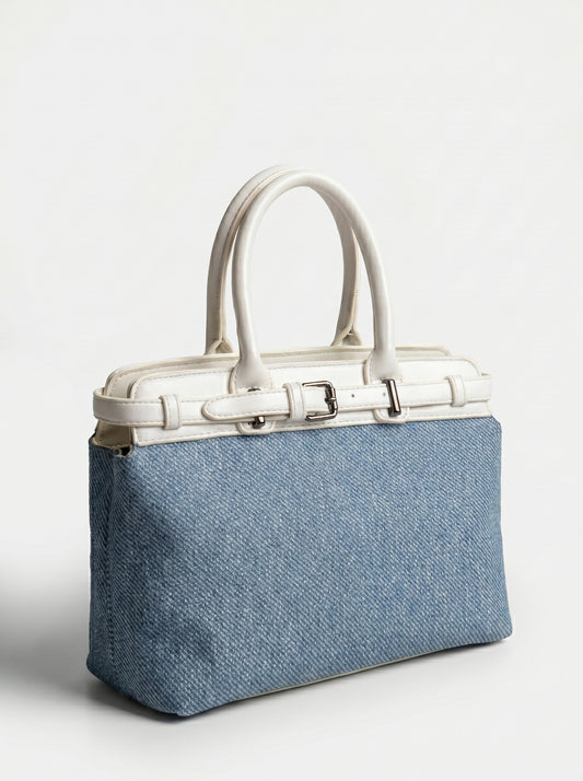 The Denim & Leather Bag