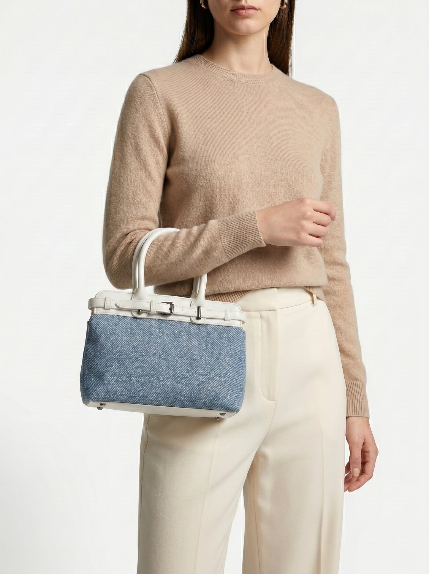 The Denim & Leather Bag