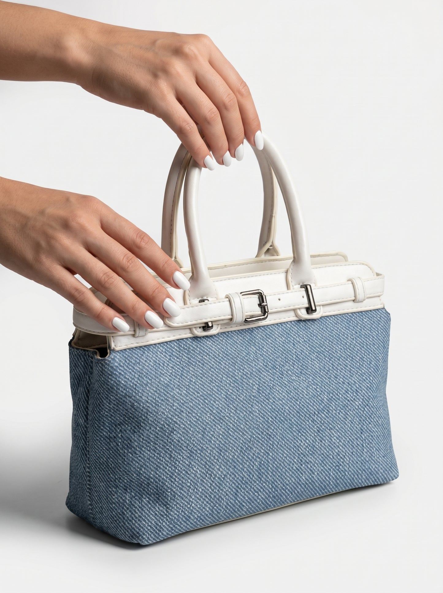 The Denim & Leather Bag