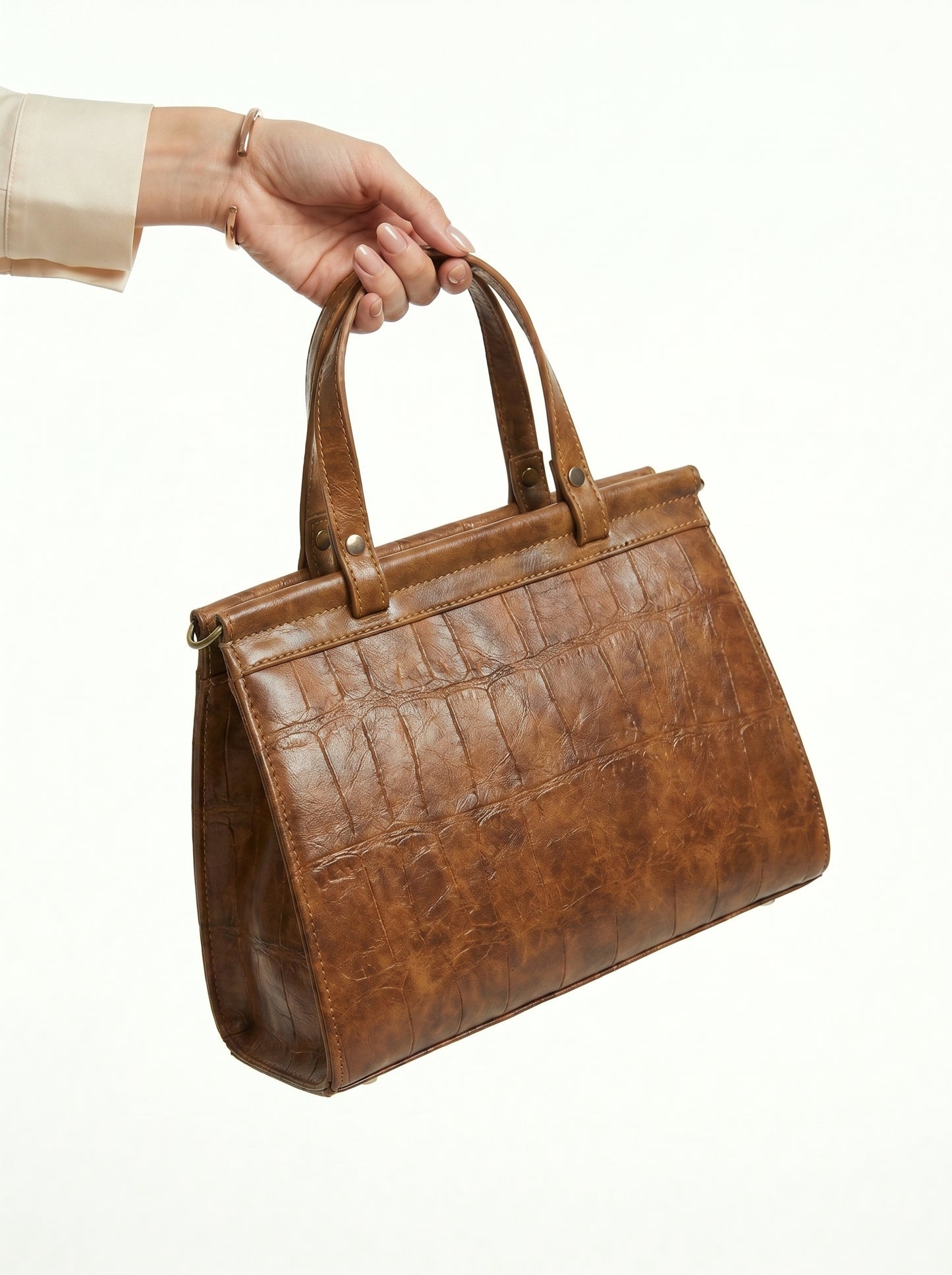 The Croco Top-Handle
